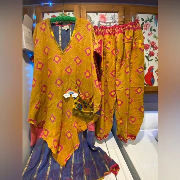 Kantha Bae Unicorn set!! Matching A side and B side! Surrender Tunic/Joggers